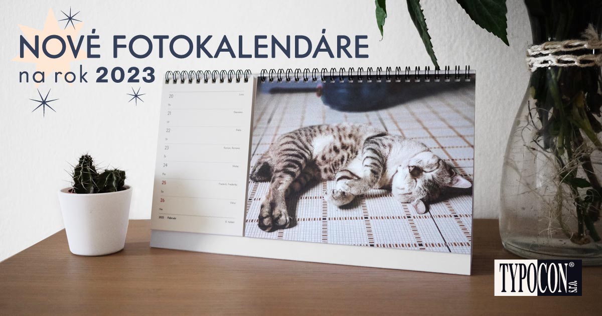 Tyzdenny fotokalendar s fotkou macky