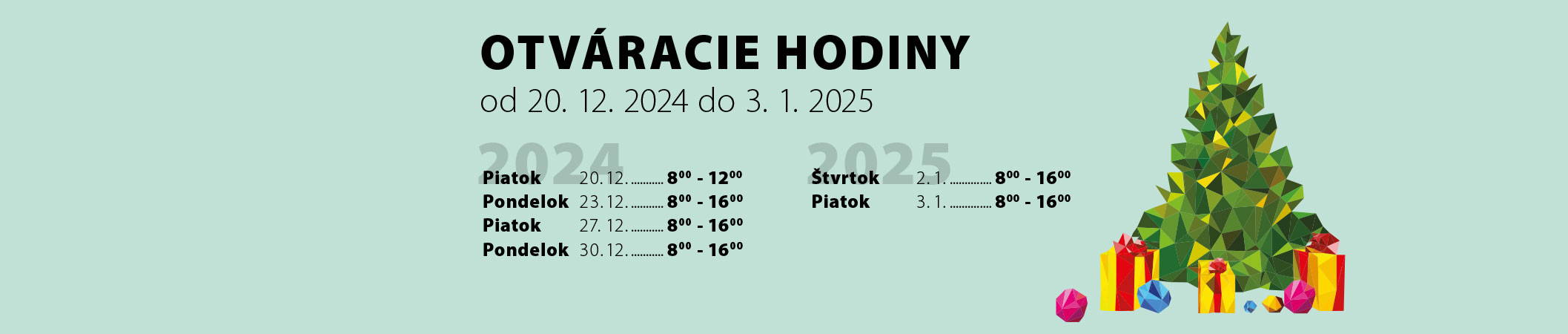 otvaracie hodiny typocon vianoce 2021