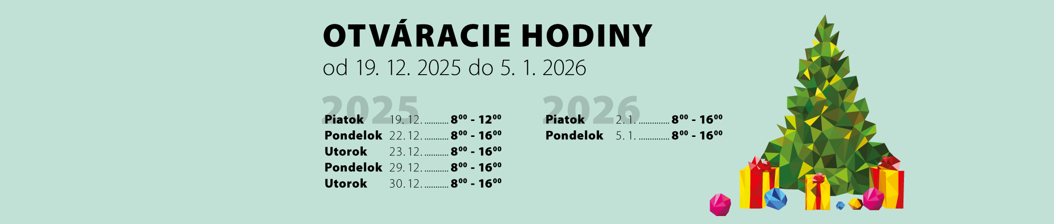 otvaracie hodiny typocon vianoce 2021