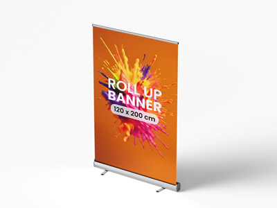 rollup 120 x 200 cm z boku